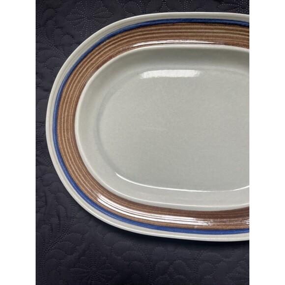 2 Metlox Poppytrail Vernon Porcelain Bandero 10.75" Oval Serving Platter 1969-79 - Picture 7 of 10